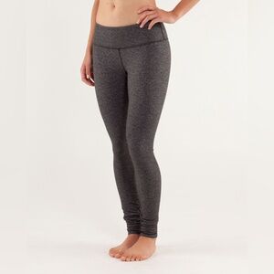 Lululemon Wunder Under Pant - Herringbone Black - size 6